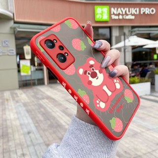 เคสโทรศัพท์มือถือ ซิลิโคนนิ่ม กันกระแทก ลายการ์ตูนหมี สตรอเบอร์รี่ สําหรับ Realme GT Neo 2 GT2 GT 2 Q5 Pro 5G GT Neo 3T