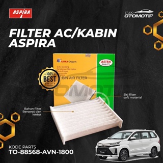 ไส้กรองห้องโดยสาร Aspira AC AVANZA XENIA VELOZ 2016-2021 TO-88568-AVN