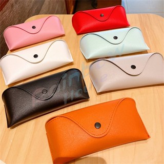 R.H. ซองใส่แว่นตา ซองแว่น หนัง PVC สไตล์มินิมอล 4สี หน้าวี Glasses case