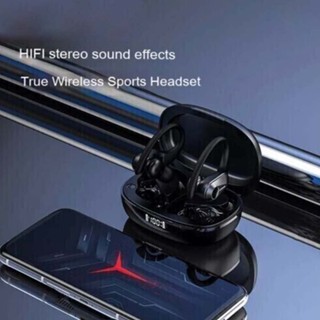  Lenovo Wireless Bluetooth Earphone LP75 Black Bluetooth V5.3 Intelligent LED Digital Display Waterproof Touch Control