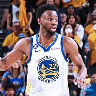 เสื้อกีฬาแขนสั้น ลายทีม Golden State Warriors เบอร์ 22-23 22 Andrew Wiggins เสื้อกีฬาบาสเก็ตบอล สําหรับผู้ชาย