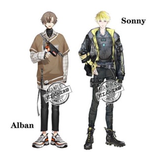 พวงกุญแจอะคริลิค รูปการ์ตูนอนิเมะ Nijisanji Noctyx Alban Sonny น่ารัก สําหรับเก็บสะสม