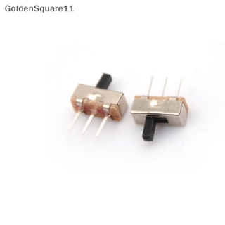 Goldensquare แผงสวิตช์สไลด์แนวตั้ง PCB SPDT 1P2T 3 Pin 2 ตําแหน่ง 4 มม. 10 ชิ้น