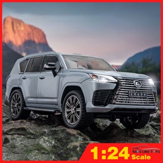 Klt โมเดลรถยนต์จําลอง 1:24 Lexus LX600 Suv ของเล่นสําหรับเด็ก