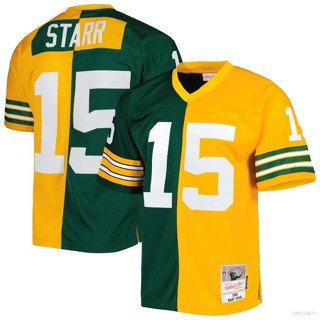 Qy 1969 NFL เสื้อยืดลําลอง แขนสั้น คอกลม พิมพ์ลาย Green Bay Packers Jersey Bart Starr Football พลัสไซซ์