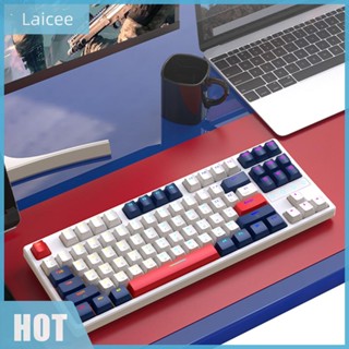 [Laicee.th] K87 คีย์บอร์ดเกมเมอร์ 87 คีย์ 3000MAH สําหรับคอมพิวเตอร์ แล็ปท็อป PC