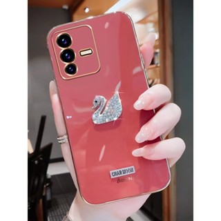 เคสโทรศัพท์ สําหรับ Xiaomi Redmi 12C 9A 9C 10C 8A 10A 9T 10 9 8 7 6 4G 5G มือถือนิ่ม กันกระแทก ปิดด้านหลัง ลายหงส์คริสตัล