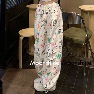 Moon  กางเกงขายาว คาร์โก้ กางเกง เชือกอเมริกันคลาสิค Cargo pants 2023 NEW 071912 Trendy High quality ทันสมัย คุณภาพสูง A93L01T 36Z230909