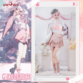 ชุดคอสเพลย์ Uwowo Vocaloid Hatsune Miku Sakura Hatsune สําหรับผู้หญิง