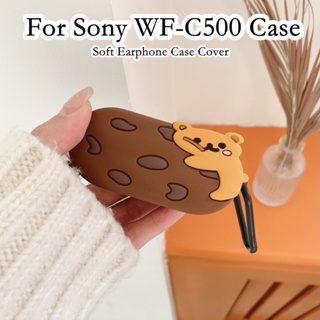 【Trend Front】เคสหูฟัง แบบนิ่ม ลายการ์ตูนน่ารัก สําหรับ Sony WF-C500 WF-C500