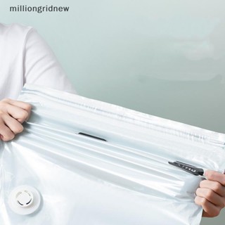 [milliongridnew] ถุงพลาสติกสูญญากาศ ขนาดใหญ่ สําหรับเก็บเสื้อผ้า ผ้าห่ม WQL