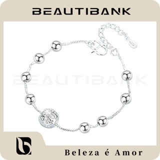 Beautibank สร้อยข้อมือเงินแท้ 925 โอปอล ปรับได้ เครื่องประดับ สําหรับผู้หญิง ของขวัญ