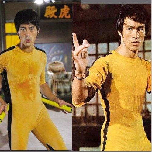 บรูซลีสีเหลือง Jumpsuit เครื่องแต่งกายตัวละครแสดงเกมสูทตายเด็กผู้ใหญ่เครื่องแต่งกาย
