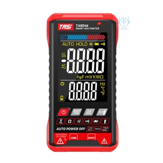 [mjia] Tasi TA804B เครื่องมัลติมิเตอร์ดิจิทัล RMS แบบบางพิเศษ วัดประจุกระแสไฟฟ้า ไดโอด ทดสอบแรงดันไฟฟ้าอัตโนมัติ และโหมดคู่