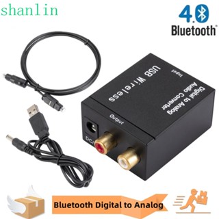 Shanlin SPDIF ตัวแปลงเสียงดิจิทัล เป็นอะนาล็อก DC5V 192khz 24-bit สําหรับเครื่องขยายเสียง ATV DAC TV DVD