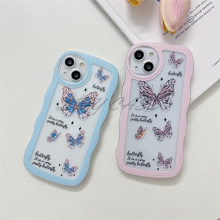 Lwy เคสโทรศัพท์มือถือแบบนิ่ม ลายผีเสื้อ สําหรับ Oppo A17 A12 A12e A3s A5 Ax5 A7 A5s A16 A16s A15 A15s A35 A54 A31 2020 A9 2020 A5 2020 A92 A52 A53 A33 A1k A16K A16e A36 A76 A96 A57 A39 F15 A91