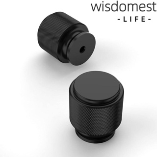 WISDOMEST ลูกบิดลิ้นชัก ทรงกลม สีดําด้าน สไตล์โมเดิร์น สําหรับตู้เสื้อผ้า