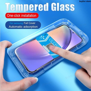 One-click Installation Film Full Cover Tempered Glass For Samsung Galaxy A54 A24 A34 A14 F54 F23 M14 M13 M23 S20 FE 4G 5G Screen Protector