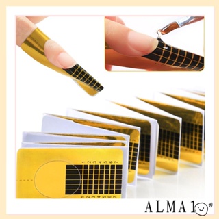 Alma สติกเกอร์ต่อเล็บ มีกาวในตัว แฮนด์เมด DIY สําหรับตกแต่งเล็บ