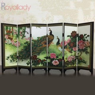 #ROYALLADY#Durable ฉากกั้นแบ่งส่วน รูปนกยูง ของขวัญที่ระลึก เพื่อความเป็นส่วนตัว