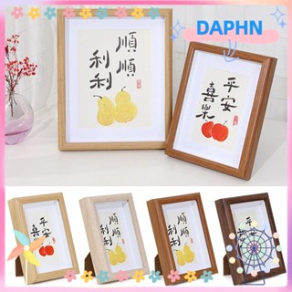 DAPHS กรอบรูปไม้ ลายดอกไม้แห้ง แบบสร้างสรรค์ สําหรับตกแต่งบ้าน ห้องนอน ห้องนั่งเล่น สตูดิโอถ่ายภาพ