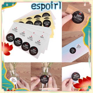 Espo สติกเกอร์ฉลาก ป้ายแท็กคราฟท์ ทรงกลม แฮนด์เมด สําหรับติดตกแต่งการ์ด ปาร์ตี้