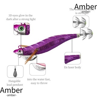 Amber เหยื่อตะขอไม้ รูปกุ้งจําลอง เหมือนจริง 2023