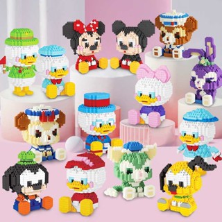 พร้อมส่ง บล็อกตัวต่อเลโก้ รูป Disney Mickey Minnie ของเล่นเสริมการเรียนรู้ สําหรับเด็กผู้ชาย และเด็กผู้หญิง