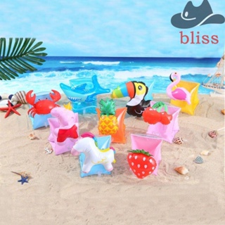 Bliss ห่วงยางพองลม ทรงกลม แบบพกพา ของเล่นชายหาด ว่ายน้ํา สําหรับเด็ก