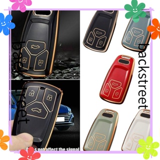 Backstreet เคสกุญแจรีโมตรถยนต์ สีพื้น สําหรับ Audi A4 B9 A5 A6 8S 8W Q5 Q7 4M S4 S5 S7 TT TTS TFSI RS