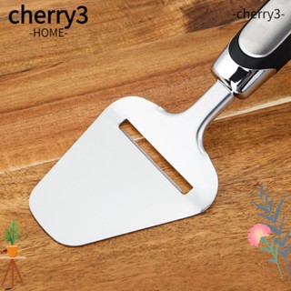 Cherry3 เครื่องตัดชีส ชีส สเตนเลส แบบมือถือ ไม่ติดผิว ปลอดภัย สีเงิน สําหรับห้องครัว