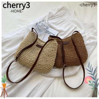 CHERRY3 กระเป๋าถือ กระเป๋าสะพายไหล่ เหมาะกับเดินชายหาด สําหรับผู้หญิง