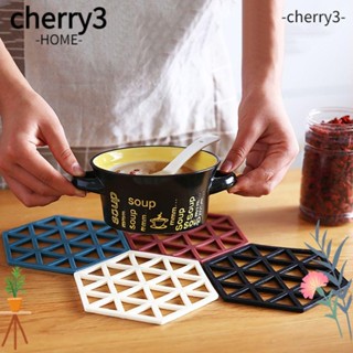 Cherry3 แผ่นซิลิโคนรองจาน ชาม อเนกประสงค์ สําหรับห้องครัว