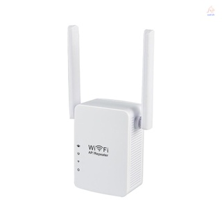 เครื่องขยายสัญญาณ WiFi ไร้สาย 300Mbps พร้อมเสาอากาศคู่ ปลั๊ก EU สําหรับบ้าน ออฟฟิศ