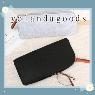 YOLA กระเป๋าเคสใส่แว่นตากันแดด แบบนิ่ม มีซิป แฟชั่น