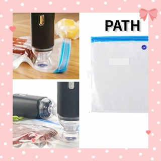 PATH ถุงสูญญากาศใส หลายขนาด ทนทาน ใช้ซ้ําได้ สําหรับจัดเก็บอาหาร 5 ชิ้น