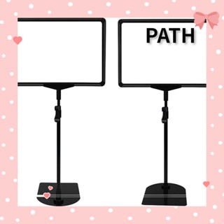 PATH ขาตั้งป้ายโปสเตอร์ สีดํา สามารถปรับได้ สําหรับซูเปอร์มาร์เก็ต