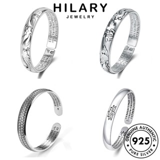 HILARY JEWELRY ผู้หญิง แฟชั่น กำไลข้อมือ เรียบง่าย ผู้หญิง มอยส์ซาไนท์ไดมอนด์ กำไล เกาหลี เครื่องประดับ เงิน เครื่องประดับ 925 ต้นฉบับ Silver แท้ M058