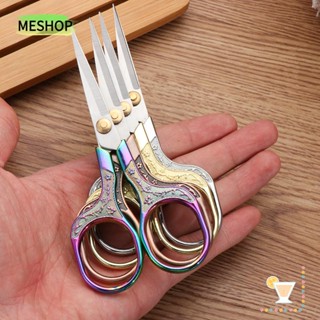 ❦ME❦ Vintage Tailor Scissors Retro Sewing Shears Fabric Cutter Embroidery Professional Stainless Steel Office Supplies Thread Scissor Tools/Multicolor