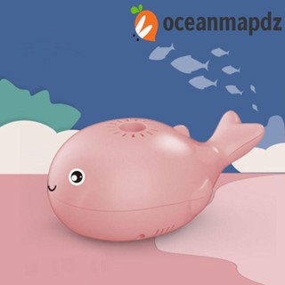 Oceanmapdz ลูกบอลลอยน้ํา ของเล่นเป่าลม พลาสติก USB พัดลมปลาวาฬไฟฟ้า น่ารัก ปลาขนาดเล็ก แบบชาร์จไฟได้ สําหรับเด็ก / เด็กวัยหัดเดิน