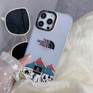 เคสไอโฟน11 The North Face 🔥 เคส iPhone 14 เลเซอร์โทรศัพท์มือถือแข็งกันกระแทก สำหรับ เคส Apple IPhone 14 12 Pro Max 13 XS max XR เคสi11 เคสไอโฟน13 14 11 10X X Case