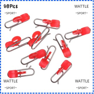 Wattle คลิปปลดบอร์ดตกปลา สีแดง ดํา 10 ชิ้น ต่อชุด