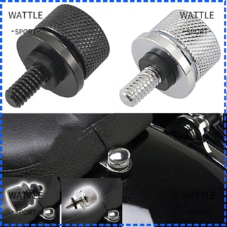 WATTLE 6mm CNC Motorcycle Screw Rear Seat For Harley Sportster Touring Seat Bolt Motorcycle Modification Aluminum Round Dyna Softail Road Glide Street Glide Fender Screws Cap/Multicolor