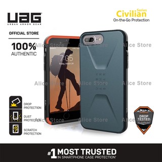 Uag เคสโทรศัพท์มือถือ ลายพลเรือน กันกระแทก สีฟ้า สําหรับ iPhone 7 Plus iPhone 8 Plus