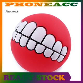 Phoneacc ของเล่นลูกบอลเคี้ยว พีวีซี มีเสียง สําหรับสัตว์เลี้ยง สุนัข แมว