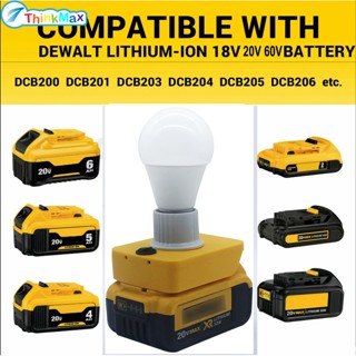 หลอดไฟ Led E27 แบบพกพา 700lm กันลื่น สําหรับแบตเตอรี่ลิเธียม Dewalt 18v 20v Dcb Series