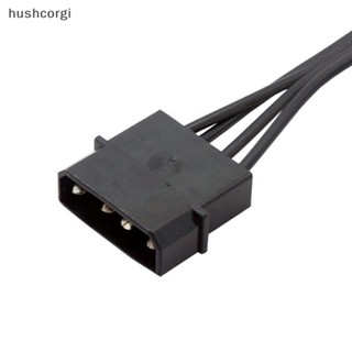 [hushcorgi] ใหม่ พร้อมส่ง สายเคเบิลพาวเวอร์ 4Pin IDE Molex เป็น 1 2 3 4 5-Port 15Pin SATA 18AWG สําหรับฮาร์ดไดรฟ์ HDD SSD PC เซิร์ฟเวอร์ DIY 1 ชิ้น