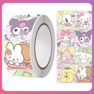 Creative 500pcs Sanrio Sticker Manual Laptop Sticker High Quality Bag Seal Cartoon Cute Manual Material Diy Decoration Picture Student Supplies [COD]