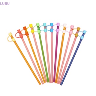 Lubu ใหม่ ฝาครอบหลอดดูดน้ํา ซิลิโคน ป้องกันฝุ่น ใช้ซ้ําได้ 10 ชิ้น