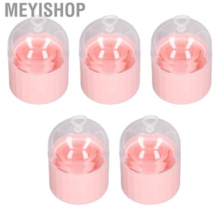 Meyishop Plastic Makeup Sponge Case  Pink Cover Clear for Ear Studs